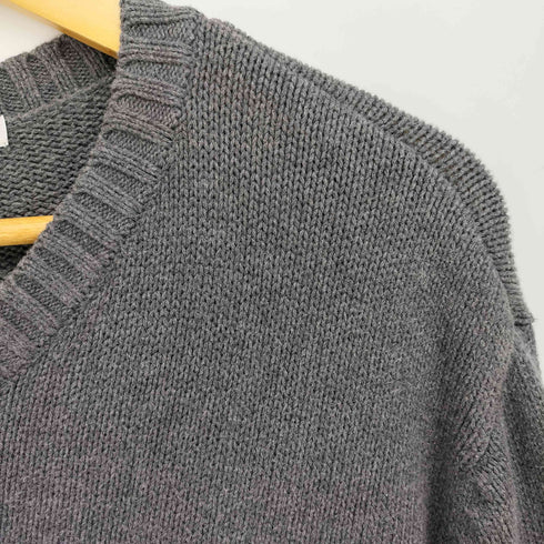 KNIGHTSBRIDGE 90-00S Vネック ボーダー コットンニット メンズ import:L