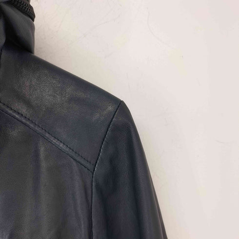 THE TWELVE ラウンドネック レザーブルゾン メンズ 48