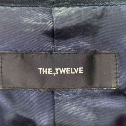 THE TWELVE ラウンドネック レザーブルゾン メンズ 48