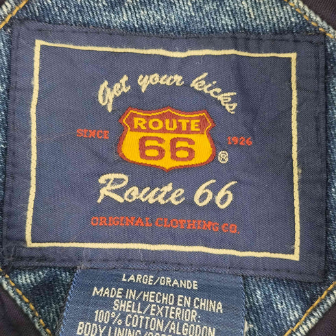 ルートロクジュウロク ROUTE66 デニム切替え スタジャン メンズ import:L
