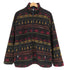 モンベル mont bell WIND STOPPER ネイティブ柄 ハーフジップ フリースプルオーバー メンズ import:M
