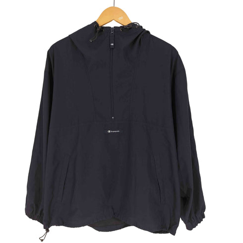 チャンピオン Champion 90s PRODUCTS USA AUTHENTIC ハーフジップ ナイロン アノラックパーカー メンズ import:M