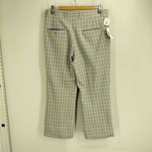 TRAVELKNIT LEISURE LIFE COORDINATE 70S チェック スラックスパンツ メンズ