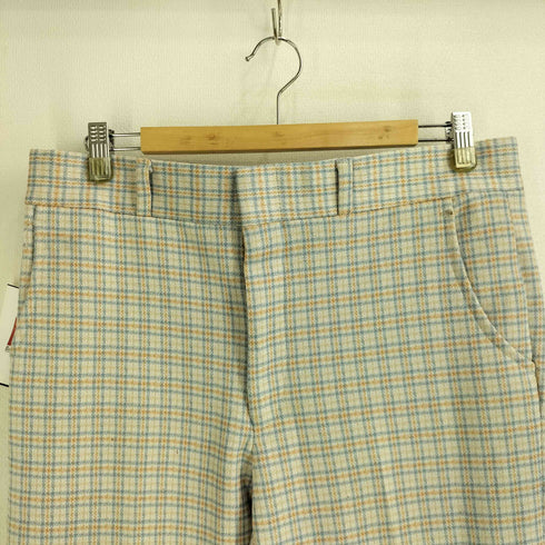 TRAVELKNIT LEISURE LIFE COORDINATE 70S チェック スラックスパンツ メンズ