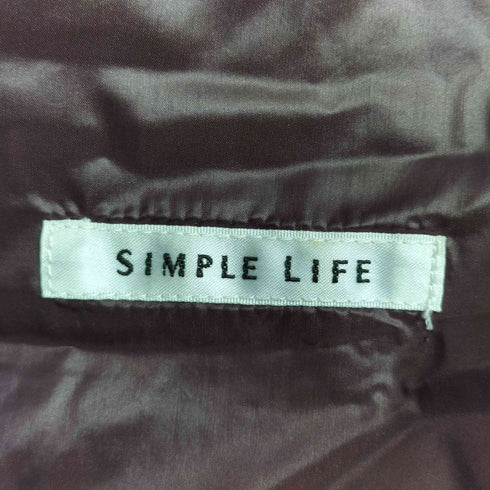 シンプルライフ SIMPLE LIFE フーデッドダウンベスト レディース JPN:L