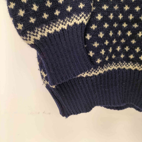 DE MIEUX EN MIEUX ノルディック柄 ロールネック ウールニット メンズ JPN:3