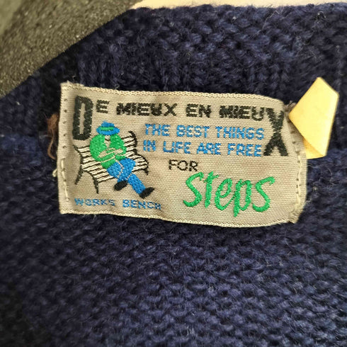 DE MIEUX EN MIEUX ノルディック柄 ロールネック ウールニット メンズ JPN:3