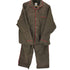 june pajama set brown check with red piping メンズ L