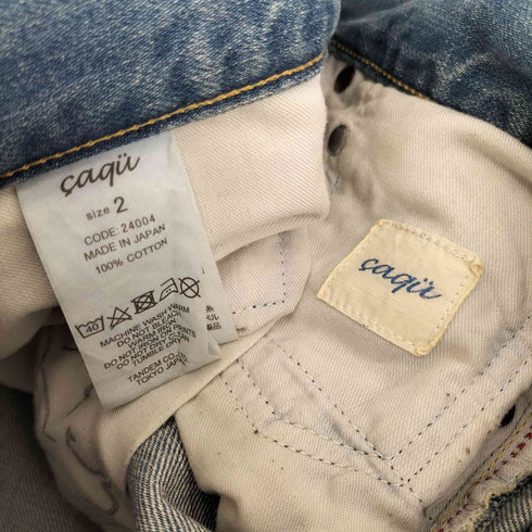 caqu デニム FS ロールアップ ボーイズ パンツ レディース JPN:2