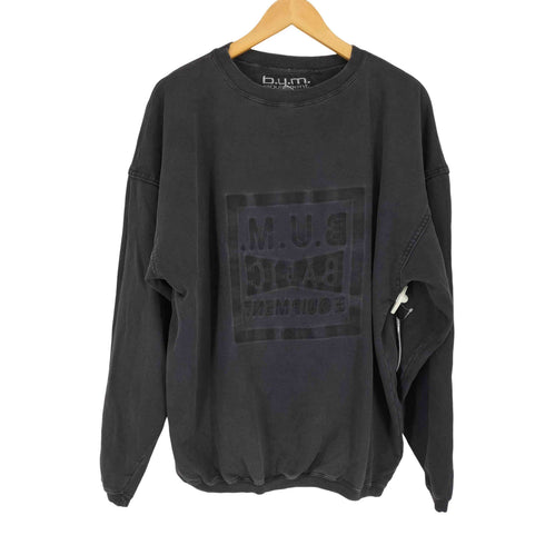B.U.M. EQUIPMENT ロゴプリントクルーネックスウェット メンズ M
