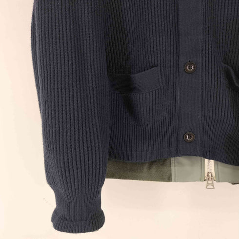 サカイ Sacai Nylon Twill x Knit Cardigan メンズ JPN:2