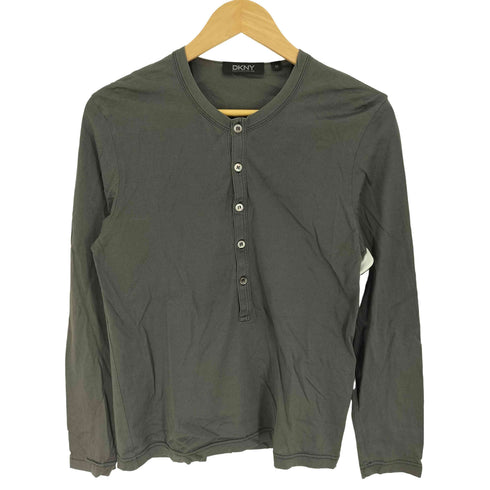 ダナキャランニューヨーク DKNY ヘンリーネック L/S カットソー Y2K レディース import:M