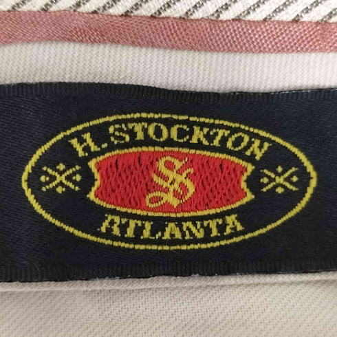 H.STOCKTON ATLANTA カナダ製 カシミヤ混 千鳥格子 ウール2タックスラックス メンズ 34inch