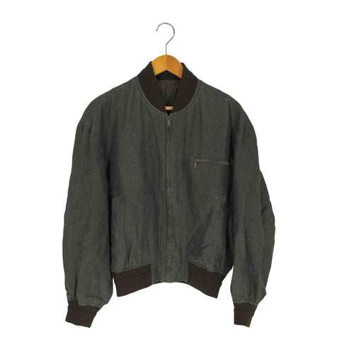 ジュンメン JUN MEN 80s バック刺繍 リネン レーヨン混 ボンバージャケット メンズ JPN:M