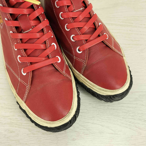 スピングルムーブ SPINGLE MOVE カンガルーレザー サイドゴア ミドルカット スニーカー メンズ M 25.5