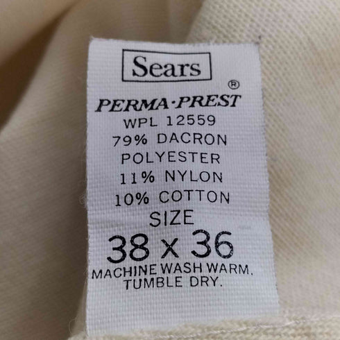 シアーズ Sears 70s 80s PERMA PREST ペイント加工 ペインター オーバーオール メンズ 38×36