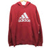 アディダス adidas 00s パフォーマンスロゴ刺繍プルオーバーパーカー メンズ 2XO