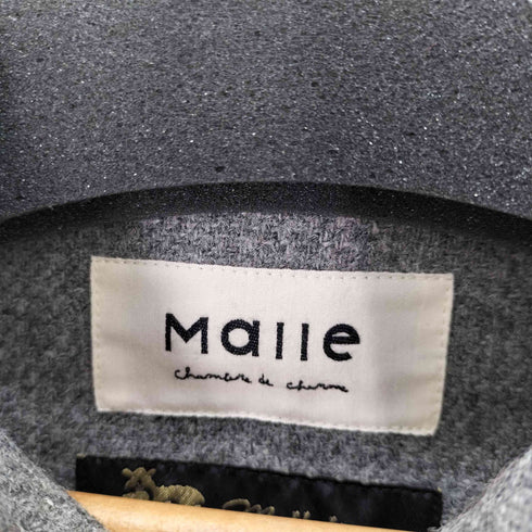 マルシャンブルドゥシャーム Malle chambre de charme Mallalieus ラウンドカラーウールツイードジャケット レディース FREE
