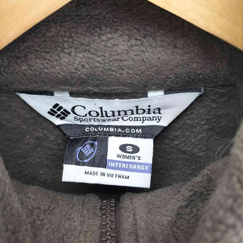 コロンビアスポーツウェア Columbia Sportswear ロゴ刺繍 バイカラー フリースジャケット レディース import:S
