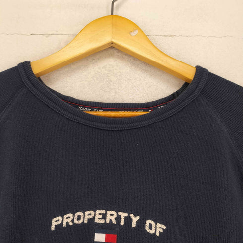 トミージーンズ tommy jeans ロゴ刺繍ラグランスウェット メンズ XL