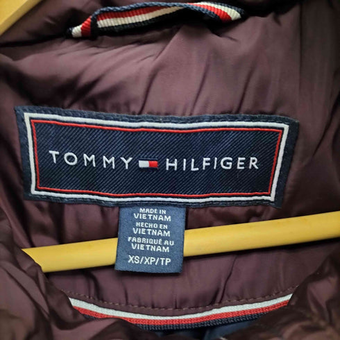 トミーヒルフィガー TOMMY HILFIGER ロゴパッチ フェイクファー パテッドコート レディース import:XS
