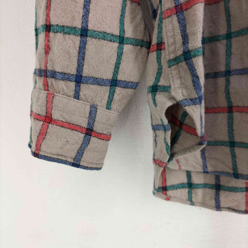 ペンドルトン PENDLETON 70S USA製 ウール ボタンダウン チェック 長袖シャツ メンズ import:L