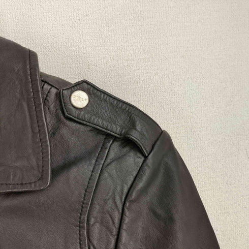 ドマ DOMA レザーライダースジャケット レディース import:S