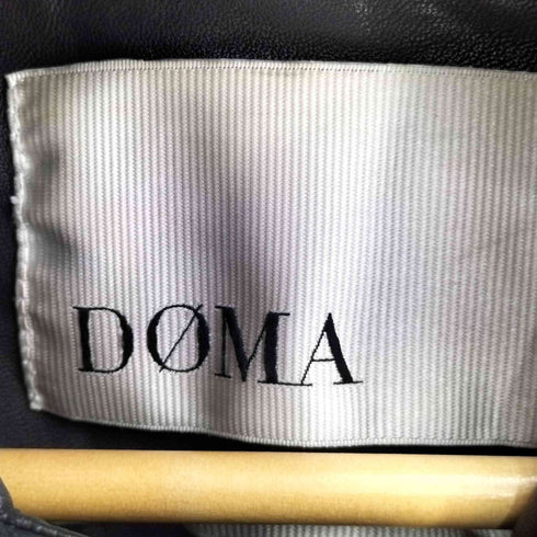 ドマ DOMA レザーライダースジャケット レディース import:S