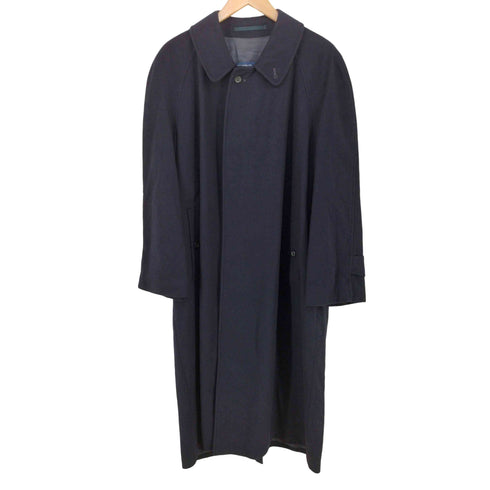 HOUSE OF CASHMERE イングランド製 カシミヤ 100 比翼 ステンカラーコート メンズ 38