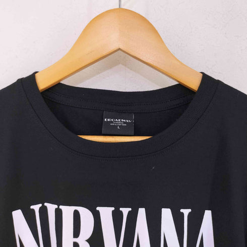 ブロードウェイ BROADWAY バンドプリント Tシャツ バンT メンズ import:L