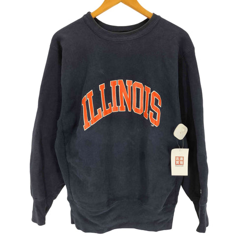 チャンピオン Champion 90s USA製 REVERSE WEAVE カレッジ ラバープリントスウェットプルオーバー メンズ JPN:L