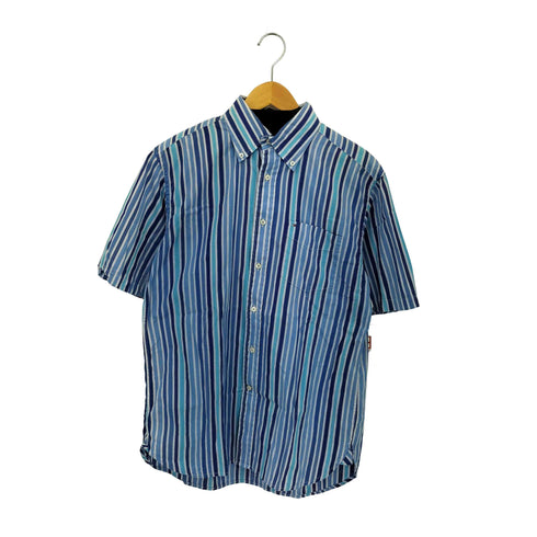 トミーヒルフィガー TOMMY HILFIGER ストライプ柄コットン半袖シャツ メンズ import:S