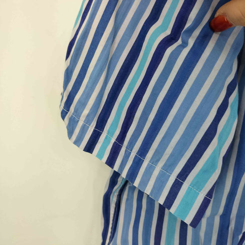 トミーヒルフィガー TOMMY HILFIGER ストライプ柄コットン半袖シャツ メンズ import:S