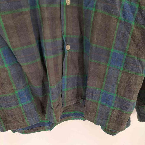 ロイヤルナイト Royal Knight 50-60s 開襟ボックスL/Sチェックネルシャツ メンズ JPN:M