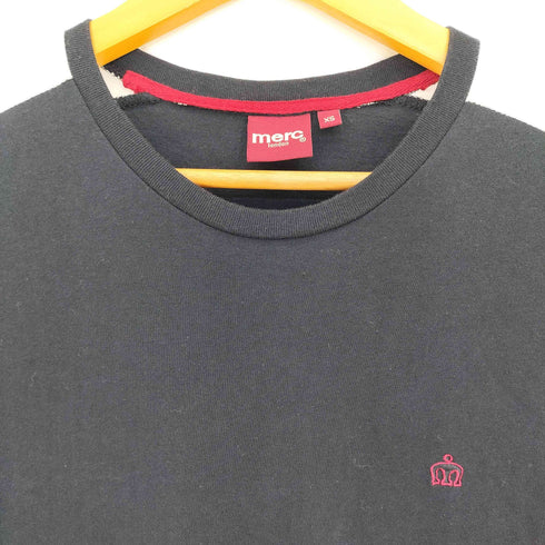 MERC LONDON フラッガーチェック切替 ロゴ刺繍 クルーネックTシャツ メンズ import:XS