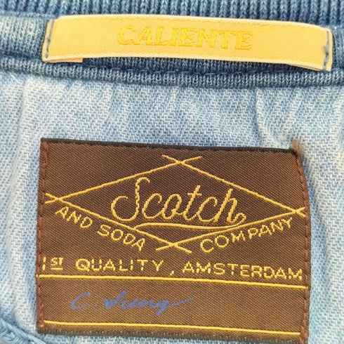 スコッチアンドソーダ SCOTCH&SODA コットン ポケット ヘンリーネックTシャツ メンズ import:S