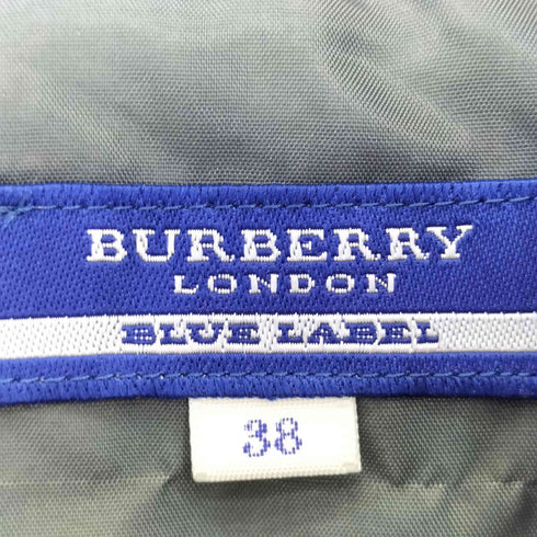 バーバリーブルーレーベル BURBERRY BLUE LABEL ノバチェック ダブルボタン ミニワンピース レディース JPN:38