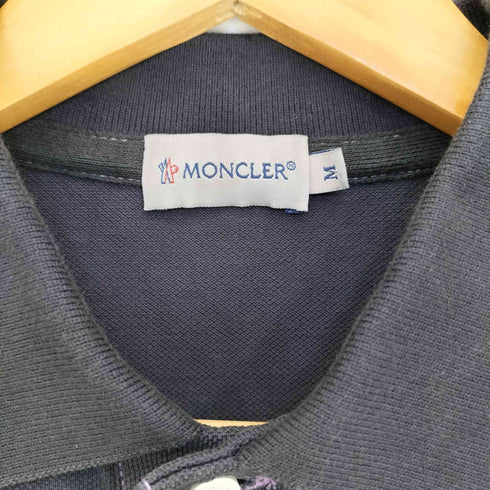 モンクレール MONCLER フロントロゴワッペンポロシャツ 後染め メンズ import:M