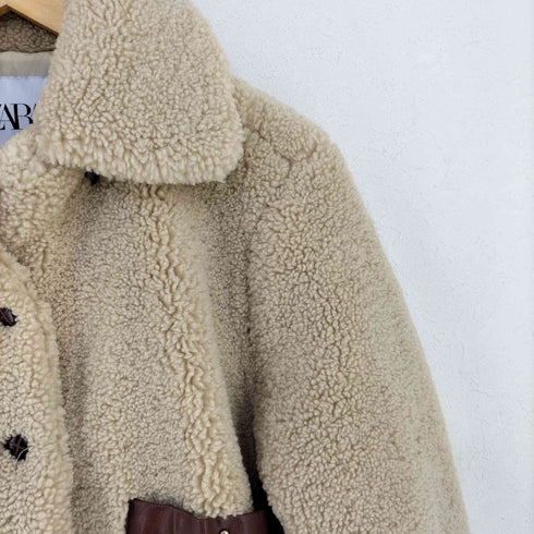 ザラ ZARA ボアジャケット レディース import:M
