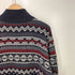 エディーバウアー Eddie Bauer ノルディック柄 ハーフボタン アクリル混 ウールニット メンズ JPN:XL
