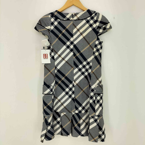バーバリーブルーレーベル BURBERRY BLUE LABEL ノバチェック プリーツ ミニワンピース レディース JPN:36