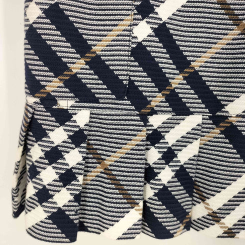 バーバリーブルーレーベル BURBERRY BLUE LABEL ノバチェック プリーツ ミニワンピース レディース JPN:36