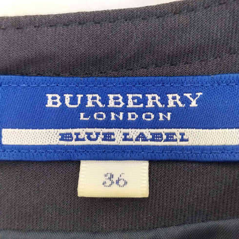 バーバリーブルーレーベル BURBERRY BLUE LABEL ノバチェック プリーツ ミニワンピース レディース JPN:36
