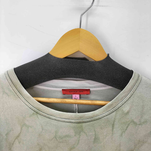 エコーズラッタ ECKHAUS LATTA ボックスシルエット タイダイ ロングスリーブTシャツ メンズ import:L