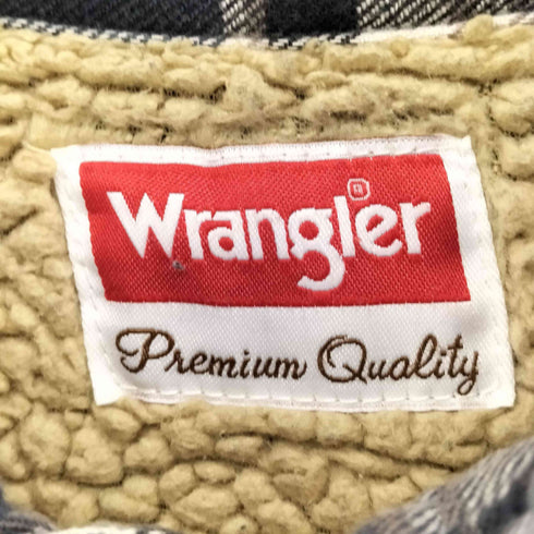 ラングラー Wrangler 00S 裏ボア 中綿 ネルシャツ メンズ import:L