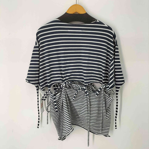 Joone Joonam Half-Seven Tied Shirt マルチボーダー ドッキングカットソー メンズ JPN:S