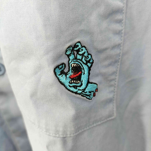 サンタクルズ SANTA CRUZ 別注ビッグシルエットクレリックワークシャツ メンズ JPN:L