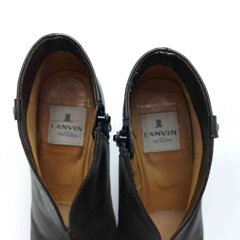 ランバンオンブルー LANVIN en Bleu レザーブーティ レディース JPN:23.5