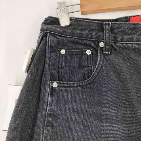 エデン Eden XXX ワイドブラックデニムパンツ メンズ JPN:L