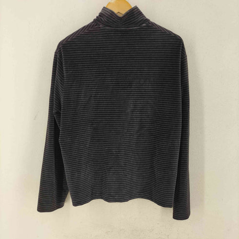 アワーレガシィー OUR LEGACY SHRUNKEN FULLZIP POLO ベロアボーダートラックジャケット メンズ 46